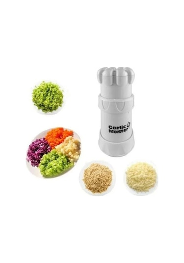 Maoyaya Çok Fonksiyonlu Sarımsak Presi Ve Dilimleyici, Renkli Mutfak Aleti Çok Renkli