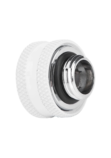 Kangvka Bilgisayar Su Soğutma Katı Boru Hızlı Bağlayıcı 16mm Çap , Bakır Malzeme, Üç Katlı Dichtaj, Ygkn-c16mm Modeli Beyaz, 4 Adet