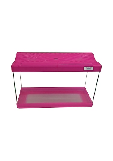 Kanki Pet KP3518 Renkli Kapak Akvaryum Pembe 35 CM