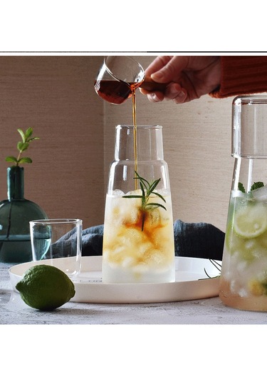 Teltree Dayanıklı Borosilikat Cam Su Sürahisi - Modern Ve Şık Tasarım Beyaz