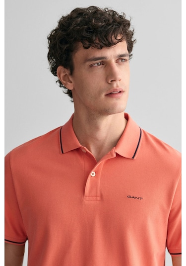 Gant Erkek Pike Polo T-shirt Regular Fit Kiremit