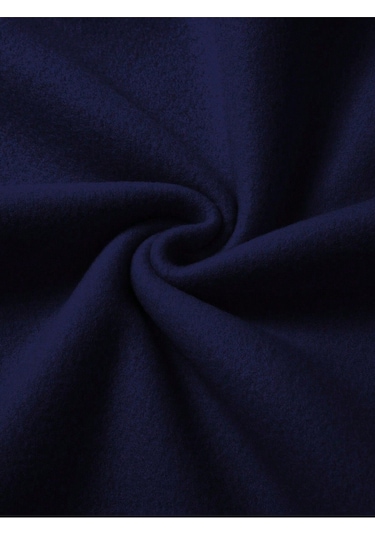 Coke Serisi Bear And Slogan Graphic Thermal Lined Sweatshirt-trzksw4787 Lacivert