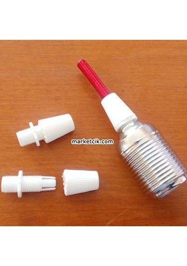 Marketcik E14 E27 Duylar İçin Beyaz Kablo Kilidi 5 Adet