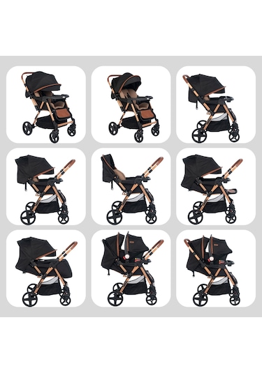 Joell Trendy Çift Yönlü Bebek Arabası