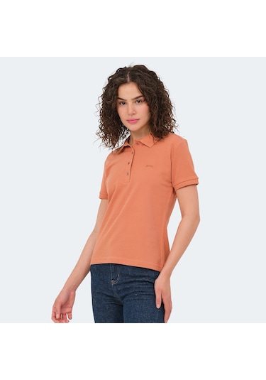 Slazenger VERA I Kadın Polo Yaka Kiremit Tişört
