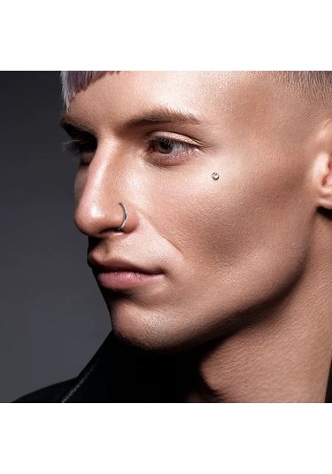 Spikes Titanyum Halka Septum, Kulak, Burun Piercing Küpesi 73306153 Diğer