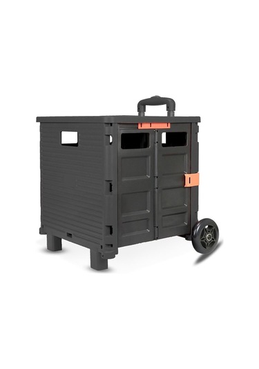 Balatlı Çok Fonksiyonlu Portatif Taşıma Arabası Siyah By06