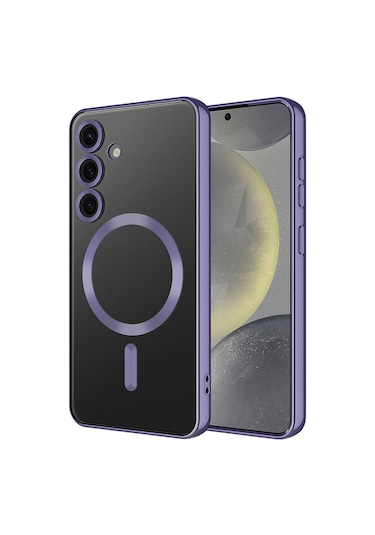 Mobilteam Galaxy S24 Plus Uyumlu Kamera Korumalı Magsafe Wireless Şarj Özellikli Demre Koyu Yeşil