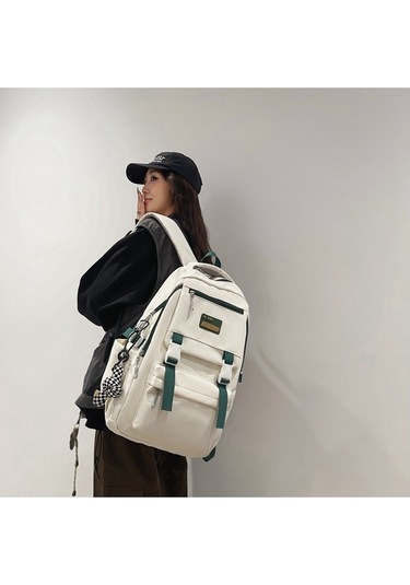 Moda Ve Şık Büyük Kapasiteli Unisex Sırt Çantası, Seyahat Ve Günlük Kullanım İçin Ergonomik Tasarım, Ortaokul Ve Lise Öğrencilerine Uygun Dayanıklı Okul Çantası, Bilgisayar Taşıma Özellikli Kirmizi