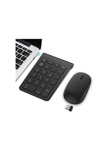 Jeemson 2.4g Kablosuz Dijital Klavye Ve Fare Seti - Sessiz Tip, Estabil Bağlantı, Ev/ofis Kullanıma Uygun