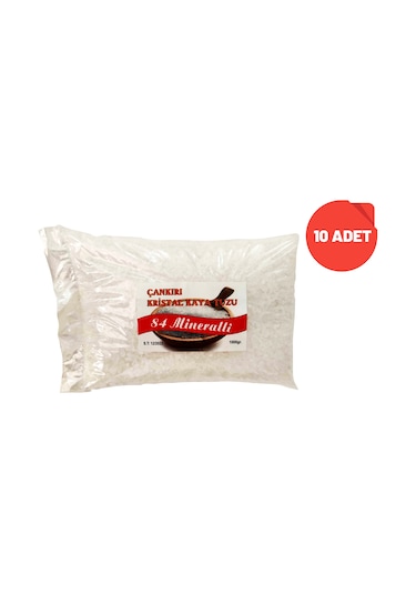 Çankırı 84 Mineralli Tane Kristal Kaya Tuzu 10 x 1 KG