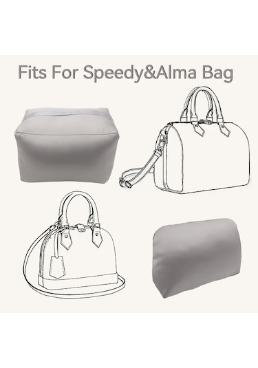 Fochsia Speedy 30 İçin Şık El Çantası Yastık Düzenleyici Hafif Kumaş Dolgu Yapı Bozulmasını Önler Ahşap