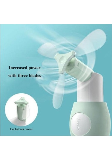 Mini Taşınabilir Fan Soğutucu Vantilatör Nok6yd Yeşil