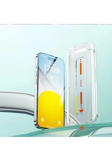 Baseus Crystal İphone 15 Full Eye-protection Cam Ekran Koruyucu