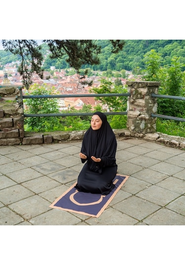 Baha Portatif Cep Seccade,Seyahat Namazlığı, Katlanabilir Seccade