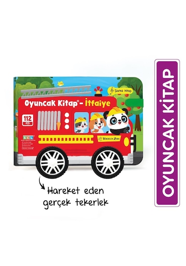Oyuncak Kitap İtfaiye Gerçek Tekerlekli