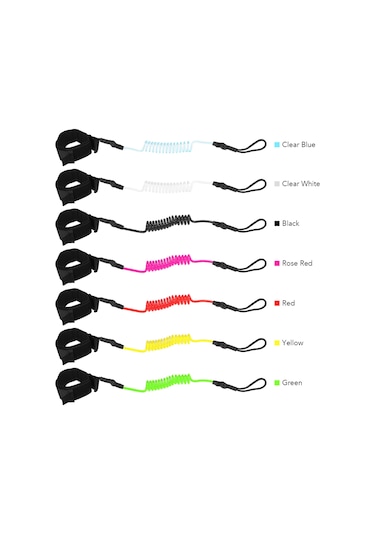 Konesam Sörf Ayak Bileği Kayışı - Tpu Ve Naylon Malzeme, 1.2m Uzunluk, Siyah - Mh17091