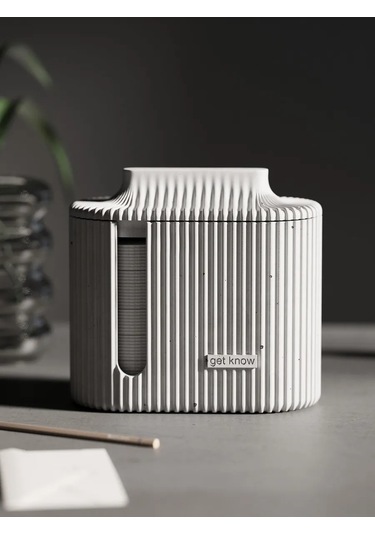 Getknow Home Kapaklı Pamuk Disk Ve Çubuk Kabı 342136040 Beyaz