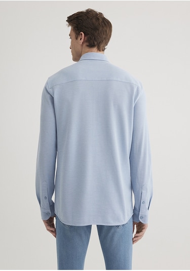 Mavi - Mavi Örme Gömlek 0210294-70730 Mavi