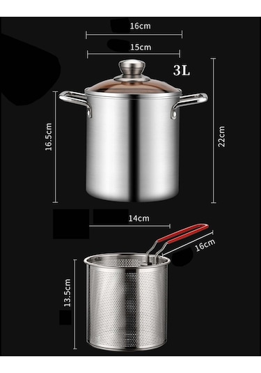 Suntek Sepeti Ile Kabak Pie Patates Kızartması Fritöz-sepetli