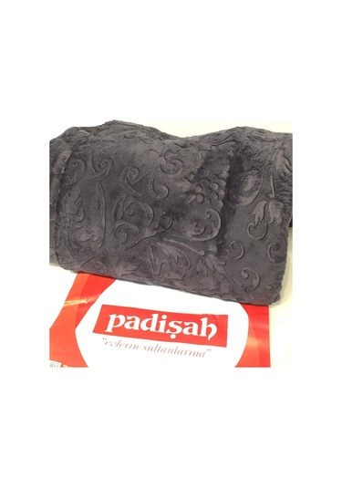 Padişah Desenli Siyah Çift Kişilik Battaniye Siyah