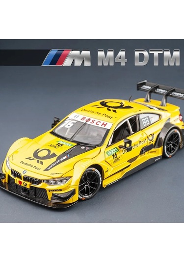 1:24 Bmw M4 Dtm Alaşım Spor Araba Diecasts Metal Oyuncak Araç