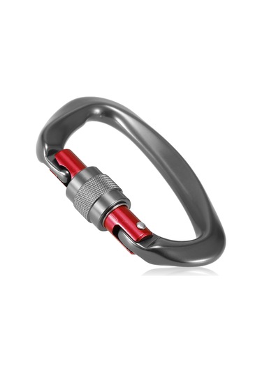 Vidalı Kilitli Kapaklı Karabina 25kn Ağır Hizmet Karabina Klipleri Hamaklar İçin Kamp Yürüyüşü Sırt Çantası İçin