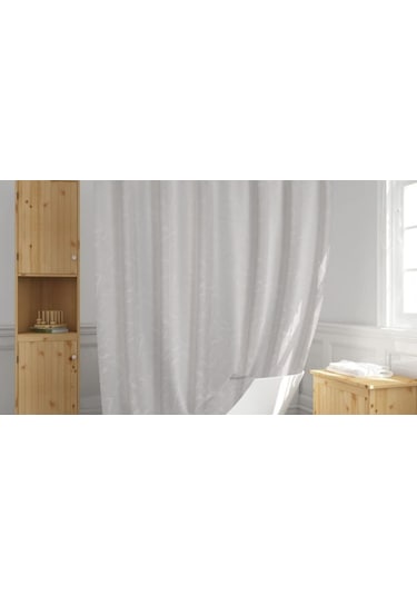 Günce Banyo Duş Perdesi 5026 Beyaz Çift Kanat 2X100X200Cm Çok Renkli