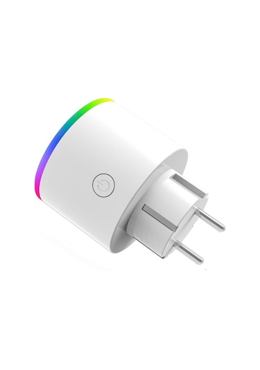 Fulltech Smart Plug FSM-2 2.4 G Wi-Fi RGB Işıklı Akım Korumalı Akıllı Priz
