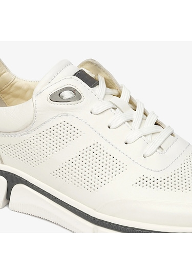 Greyder 64545 Erkek Beyaz Hakiki Deri Comfort Ayakkabı -514 Beyaz