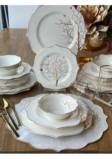 Yemek Takımı Arbol Bird 24 Parça 6 Kişilik Renkli