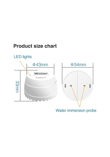 Yulong Geeroyoo Akıllı Ev Zigbee Su Kaçağı Dedektörü - Anlık