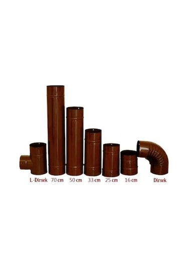 Emaye Soba Borusu 33 Cm Uzunluk 1. Kalite 13 Cm Çap