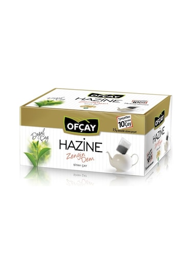 Ofçay Hazine Zengin Dem Siyah Süzen Demlik Poşet Çay 12'li 30 x 15 G
