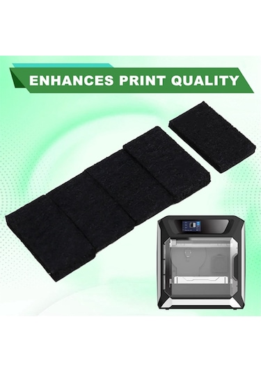 Leasetake Qıdı Q1 Pro 3d Yazıcı Temel Bakım Kiti İçin 10 Adet Yedek Nozul Silme Keçesi