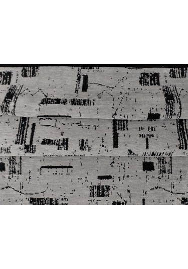 Çam Halı Bodrum Bdr 113 Gri Özel Latex Kaymaz Tabanlı Kilim
