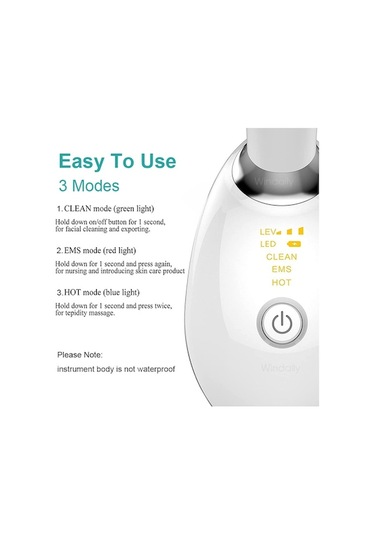 Bloomnest Ems Microcurrent Led Foton Terapi Yüz Masaj Cihazı Beyaz Beyaz