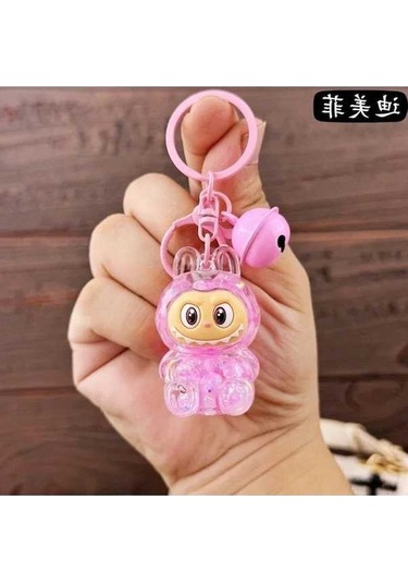 Novahub Labubu Koyun Oturan Anahtarlık Sırt Çantası Kız Kolye, F Model, Acrylic Malzeme, 18+ Yaş