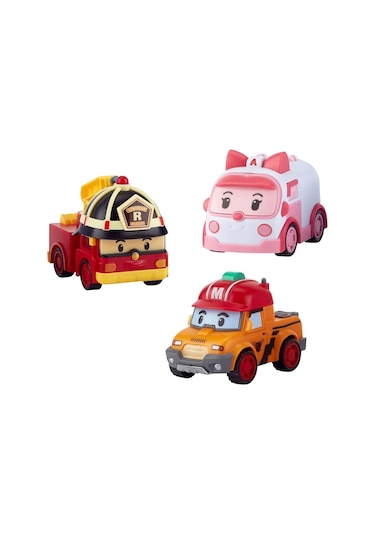 Polı Zr-913 Robocar Poli Gogo City Seri Ambar,roy,mark Oyun Seti Standart