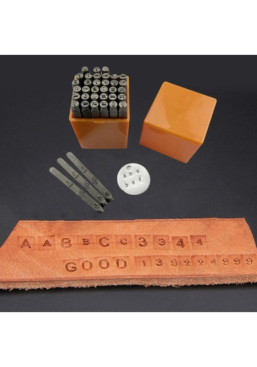 Suntek Kil Deri Plastik Leathercraft Disk Için 36 Adet Rakamlar