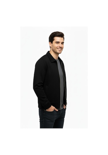 Dynamo Erkek Siyah Regular Fit Mevsimlik Süet Spor Mont8091 Bgl-st05013 Siyah