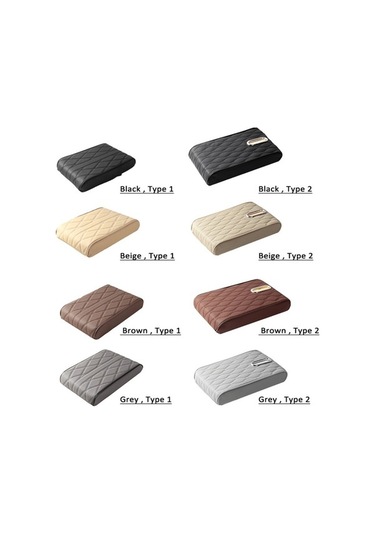 Novahub Araba Orta Konsol Kılıfı - Siyah Pu Deri, Hafızalı Köpük, 33x22x5,5 Cm, Suv Ve Kamyonet İçin