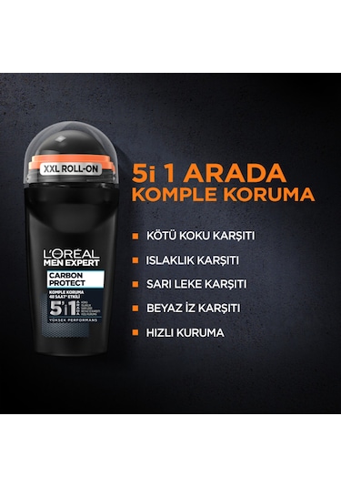 L'Oreal Paris Men Expert Carbon 5'i 1 Arada Roll On 50 ML