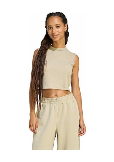 Adidas W All Szn Rb Tk Kadın Günlük Crop Üst Jz6869 Haki