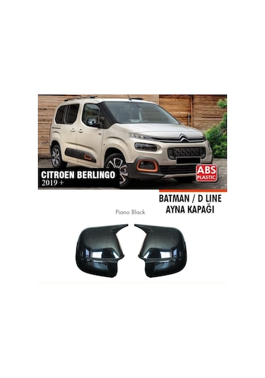 Citroen Berlingo Yarasa Batman Ayna Kapağı Plastik 2019+ Parlak S