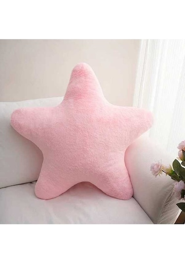 Trendooze Gaojunshop01 Pembe Yıldız Yastık 30cm, Modern Dekorasyon Pembe