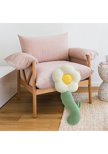 Suntek Magideal Dolması Peluş Çiçekler Bebek Figürü Başucu 50cm beyaz