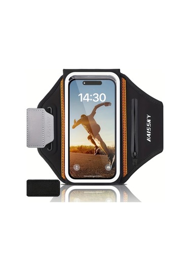 Willowhaven Siyah 3d Tasarımlı Koşu Telefon Kolluğu 6.9 İnçe Kadar Telefonlar İçin Kulaklık Cebi