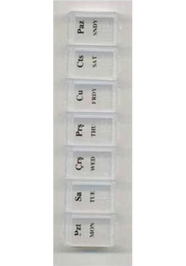 Haftalık İlaç Hap Kutusu Kabı İlaç Saklama Taşıma Kutusu Kabı