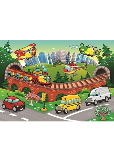 Art Puzzle Kids 50 Parça Taşıtlar Ve Trafik Çocuk Puzzle